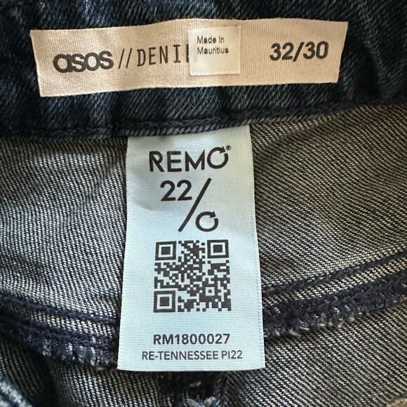 ASOS Denim Remo Jeans Distressed and Raw Hem NEW - Picture 7 of 10